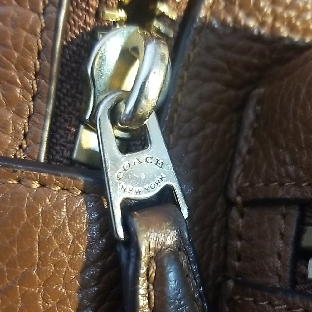 Coach Mini Charlie Brown Leather Backpack with Classic Silhouette - Picture 14 of 16